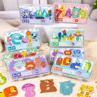 Animal Alphabet Magnetic Puzzles: Early Learning, Word Recognition, And Hand-Eye Coordination For Kids-Christmas Gift