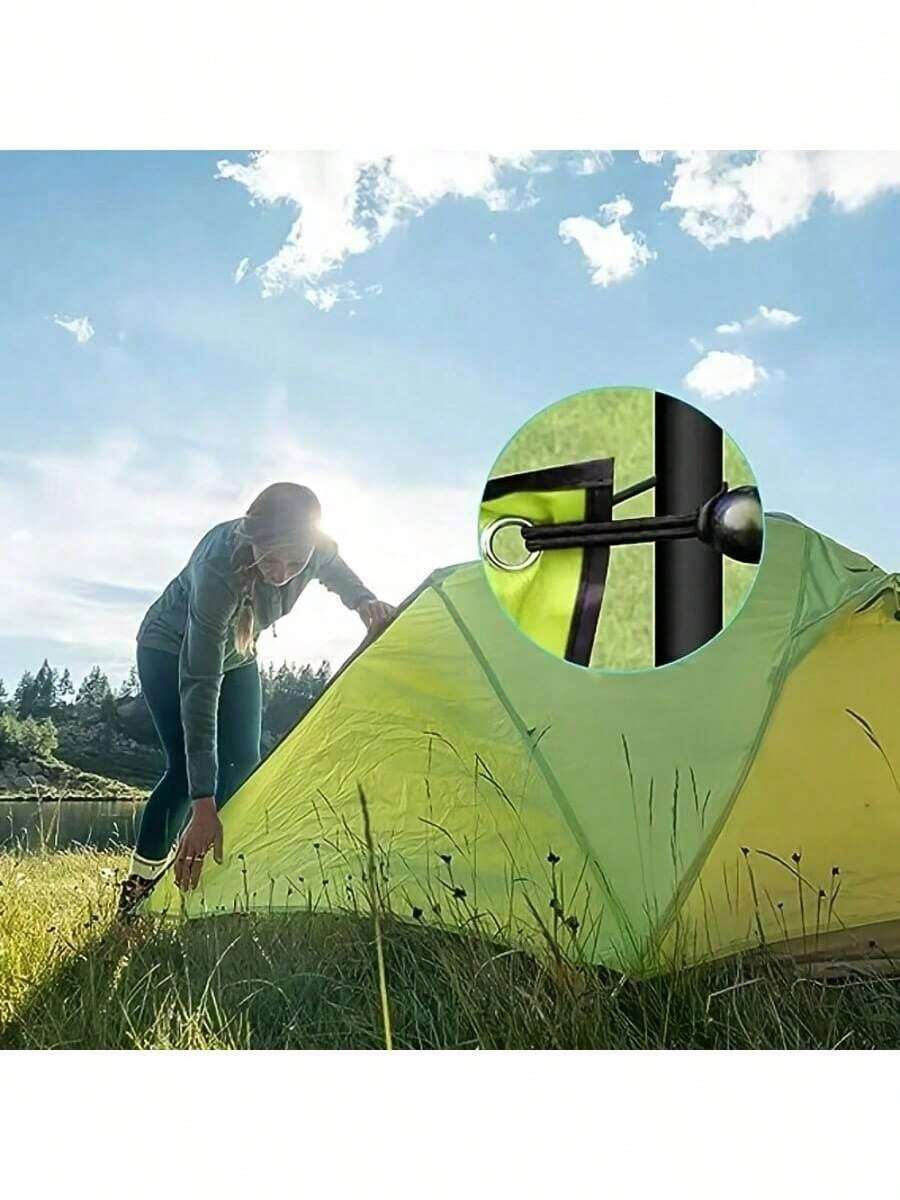 10pcs These Multi-Purpose Camping Bungee Cords (Elastic Ropes With Ball Ends) Secure Tent Poles, Gear, Or Supplies-Ideal For Outdoor Trips. The Stretchy Design Adapts To Different Item Sizes, While The Ball Ends Prevent Slipping, Keeping Gear Stable (Even In Windy Conditions). Perfect For Campers Needing Quick, Reliable Gear Fastening. - Multicolor - View 1