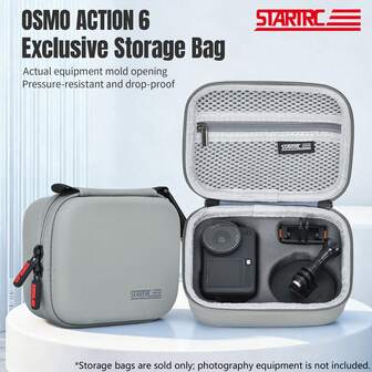  STARTRC 标准收纳包，便携式保护摄影手提包配件，适用于 Action 6 运动相机
