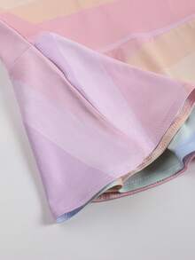 Disney Stitch With Pink Bow Soft Polyester Fabric Casual And Comfortable Wear Suitable For Childrens Casual Wear Lively Outdoor Outfit Girls Princess Dress Party Fashion Ruffle Skirt Princess Dress Suitable For Birthday Parties Comfortable And Casual Wear All Year Round Suitable For Parties And Play Machine Washable Gift Childrens Clothing Soft And Skin Friendly The Skirt Flows Making Your Little One Become A Fairy Tale Protagonist - Stripes - View 6