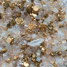 30克/90克 DIY珠宝材料及配件，树脂花，可用于美甲、手机壳装饰、DIY耳环、吊坠、发夹（部分产品无孔） - 彩色 - 查看 3