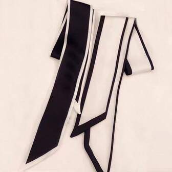 2条装女士复古法式纯色黑白发箍，优雅高端时尚百搭简约发饰，适合日常外出、发型设计、休闲、工作、派对、化妆等场合，搭配蝴蝶结发带