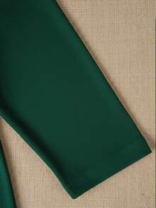 Autumn/Winter Casual Base Layer Top, Fashionable Style, Loose & Comfortable, Versatile For Everyday Wear And Outdoor Activities - Dark Green - View 6