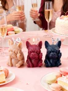 Interesting Pet Dog Incense Candle, Ornament, Prop For Photography, Joke Gift, Animal Incense Candle - Perfect As A Gift For Family And Friends, Aromatherapy Candle, Suitable For Outdoor Activities On Birthdays, Valentine's Day, Or Mother's Day, Valentine's Day/New Year - Multicolor - View 5