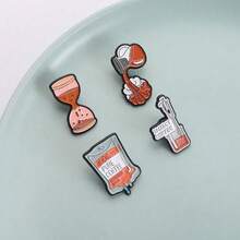 English Pins Clothes Collar Pins Medical Coffee Bags Brooches Accessories Metal Badges - QHXZ3824 - Xem 7