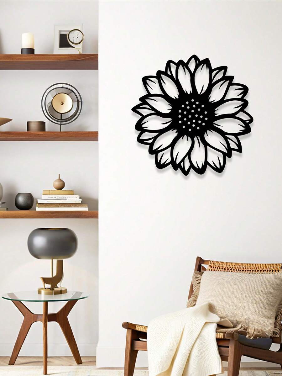 Large Sunflower Metal Wall Decor - Rustic Home Decoration Sculpture, Ideal For Living Room And Housewarming Gift In Spring