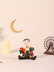 1 pièce Style arabe du Moyen-Orient Homme âgé et guerrier créatifs en résine peints à la main, décoration de vacances, décoration d'intérieur