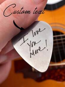 [Custom] Personalized Guitar Picks, I Will Always Pick You, Personalized Guitar Picks, Stainless Steel Guitar Picks - Multicolor - View 3