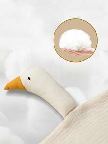 1 件纯棉皱纹布安抚毯，婴儿出牙娃娃舒适毯，婴儿睡眠辅助 - 彩色 - 查看 4