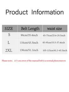 1pc Women's White Curved Waist Belt, Fashion Fashionable Western Cowboy Metal Leather Belt, Holiday Valentine's Gift, PU Beach Accessory Suitable For Daily Use Fall, Autumn, Halloween - White - View 4