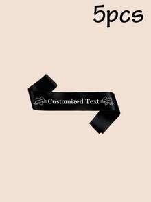 1/2/5/10/20/40/80pcs Customized Party Sashes With Text, Personalized Logo Text Sashes, Bride-To-Be Sashes, Bachelorette Party Sashes - White - View 14
