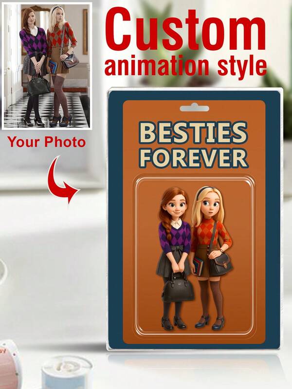 Regalo personalizado para mamá en Navidad - Mejor mamá siempre Figura de acción de foto Bloque acrílico, Retrato de figura de acción personalizada, Arte de retrato digital personalizado, Placa acrílica de foto a caricatura personalizada, Recuerdo de boda, Recuerdo acrílico personalizado, Regalo de aniversario, Recuerdo perfecto para ocasiones especiales, Soporte de foto personalizado, Placa de foto acrílica personalizada, Regalo para mamá.