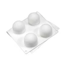 Mostsom 3D Silicone Molds Ball Shape Sphere,BaFKing Mold For Mousse Cake, Fondant Mold Silicone Mold For BaFKing Cakes, French Dessert Mold For Pastry Chocolate,Soap And Ice Cream (Round Ball I),RoundBallI - 圓球 - 查看 10