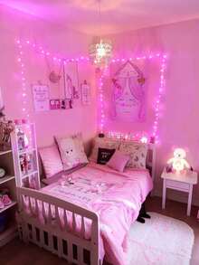 LED电池供电星光串灯,铜线仙女灯,适用于卧室,闪烁灯光,梅森罐灯,防水萤火虫灯,DIY派对,圣诞装饰,聚会,婚礼,桌面装饰,情人节装饰,房间装饰,家居装饰,礼品装饰(粉色) - 粉色 - 查看 7