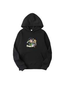 Toys Story Buzz Lightyears Girls Boys Hoodie Harajuku Sweatshirt Women Men Long Sleeve Streetwear Pullovers Casual Tops - Noir - Voir 1