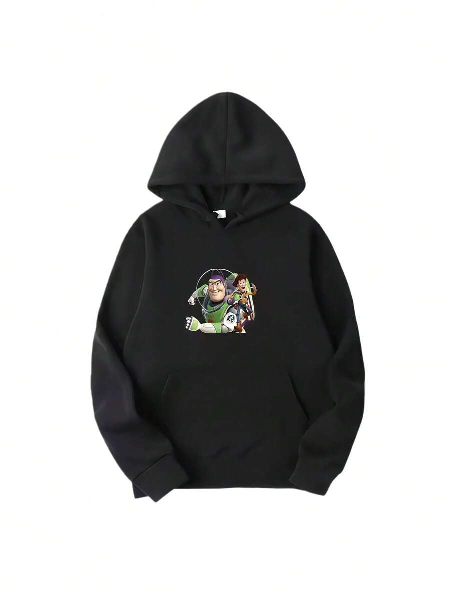 Toys Story Buzz Lightyears Girls Boys Hoodie Harajuku Sweatshirt Women Men Long Sleeve Streetwear Pullovers Casual Tops - Noir - Voir 1