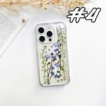 Funda de teléfono con flores prensadas reales para 17 16 15 14 13 pro 16e, Pixel 9 10 pro 9A, S24 S25 Ultra A16 A56, funda de teléfono creativa de dibujos animados, a prueba de golpes y resistente a caídas, protección completa, adecuada para 17/17ProMax/iPhone16/16Plus/16Pro/16ProMax, iPhone15/15Plus/15Pro/15ProMax, iPhone14/14Plus/14Pro/14ProMax, iPhone13/13Pro/13ProMax, regalo perfecto para novia, novio, Día de San Valentín, Navidad. - transparente - Ver 7