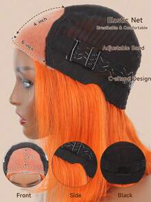 Bye-Bye Knots 6x4 Lace Reddish Brown Straight Bob Human Hair Wig - Glueless Virgin Hair Wig With Pre-Bleached Invisible Knots, 180% Density, Adjustable Elastic Cap For All Light Beige Tones & Occasions, Versatile Hairpiece, Natural Hair Look - Multicolor - View 9
