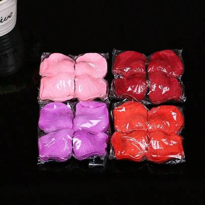 Pétalos de flores decorativos, rosa roja, flores artificiales, para expresar emociones, Día de San Valentín, fiesta, cumpleaños