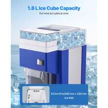Commercial Ice Shaver Machine, 1.91QT /1.8L Large Electric Snow Cone Machine, Fine & Fluffy With 300W Motor, Stainless Steel Blades, Shaved Ice Maker For Dessert Shop Home Party Restaurant, Blue - Blue - View 3