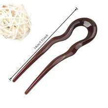 Elegant U-Shaped Hair Clips - Women's Secure Hair Accessories For Ponytails, Buns, And Updos - Wedding, Party, And Everyday Hairstyles - Available In Beige, Brown, Black, And Reddish Brown - Durable Hair And Clothing Accessories, Cute Hair Accessories - Multicolor - View 3