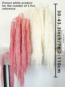 1/2/3/4/5 枝精致的白色花朵，纯白色花卉点缀，质朴别致的家居装饰/婚礼装饰干花