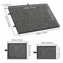 LOVEWE Foldable 6-Drawer Felt Puzzle Board (1000-Piece Max), Jigsaw Organizer - Thanksgiving Hobby Essential - Xám - Xem 7