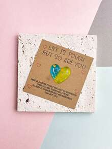 9张/7张/1张 暖树脂口袋拥抱卡 - 内含励志卡片，完美适用于生日、婚礼、情人节及其他场合 - 贴心小礼物，传递鼓励与祝福，是馈赠亲朋好友的理想之选 - 多色 - 查看 19