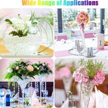 20000颗透明彩色水珠，水珍珠，可用于花瓶填充装饰、家居装饰、情人节装饰、制作漂浮蜡烛、婚礼中心装饰、花卉装饰、无土种植。 - 透明色 - 查看 4