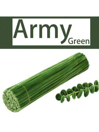 200pcs Green Color Craft Pipe Cleaners, Pipe Cleaner Craft Dark Green Army Green Moss Green Fruit Green Pipe Cleaner For Craft Foldable Chenille Rod Pipe Cleaner, Chenille Stems, Pipe Cleaners Craft, Chenille Stems Pipe Cleaners, Fuzzy Sticks Craft Supplies, Colored Pipe Cleaner, For DIY Art And Craft Projects And Decorations