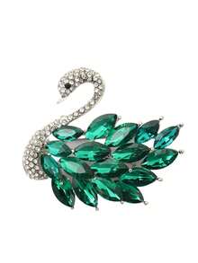 1pc Luxury Swan Brooch Pin, High-End Elegant Pin Suitable For Women To Wear In Daily Or Party