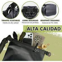Bolsa Seca Impermeable para Senderismo, 5L Mochila a Prueba de Agua con Bolsa para Telfono, Correa de Hombro Ajustable, para Kayak, Rafting, Natacin, Mochila Impermeable, Senderismo Negro - Negro - Ver 5