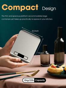 1个厨房秤，克重秤，食品秤，高精度秤，电子咖啡秤，厨房数字秤，烘焙秤 - 小型厨房配件 - 彩色 - 查看 6