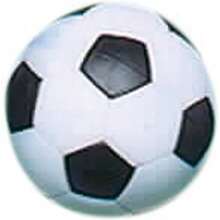 - Pelotas de futboln/futboln: 36 mm, tamao regulatorio, Negro/Blanco, Paquete de 4 - inicial - Ver 3