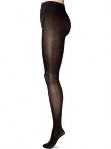Women's Ultrasoft Microfiber Footed Tights - Black - View 4