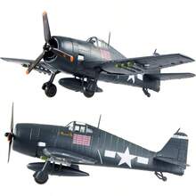 Fighter Jet Modelo 1/72 Escala Grumman F6F Hellcat Avin militar fundido a troquel para coleccin y regalo - Multicolor - Ver 4