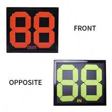 1pc Reversible Basketball/Football Training & Match Digital Scoreboard: IN/OUT Dual Indicator, Portable Scoring Tool - Multicolor - View 5