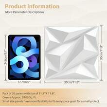 3D Wall Panels - 黑色 - 查看 3