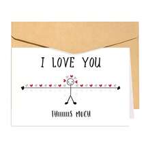 Romantic Anniversary Card | Funny Love Card (For Couples, Boyfriend/Girlfriend, Partners) | Funny Valentine's Day Card | Romantic Unisex Birthday Card-1PC - Multicolor - View 4