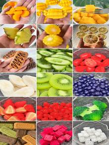 3pcs Set Of Realistic Artificial Fruit Slices, Detailed Fruit Slice Decorations, Toys, Photography Props, Candy House Decor, Strawberry, Banana, Kiwi, Orange, Cucumber, Corn, Cookie, Lemon, Blueberry, Broccoli, Suitable For Holiday, New Year, Christmas, Birthday Party Decoration, Home Decor, Fake Fruit - Fruit Slices - View 11