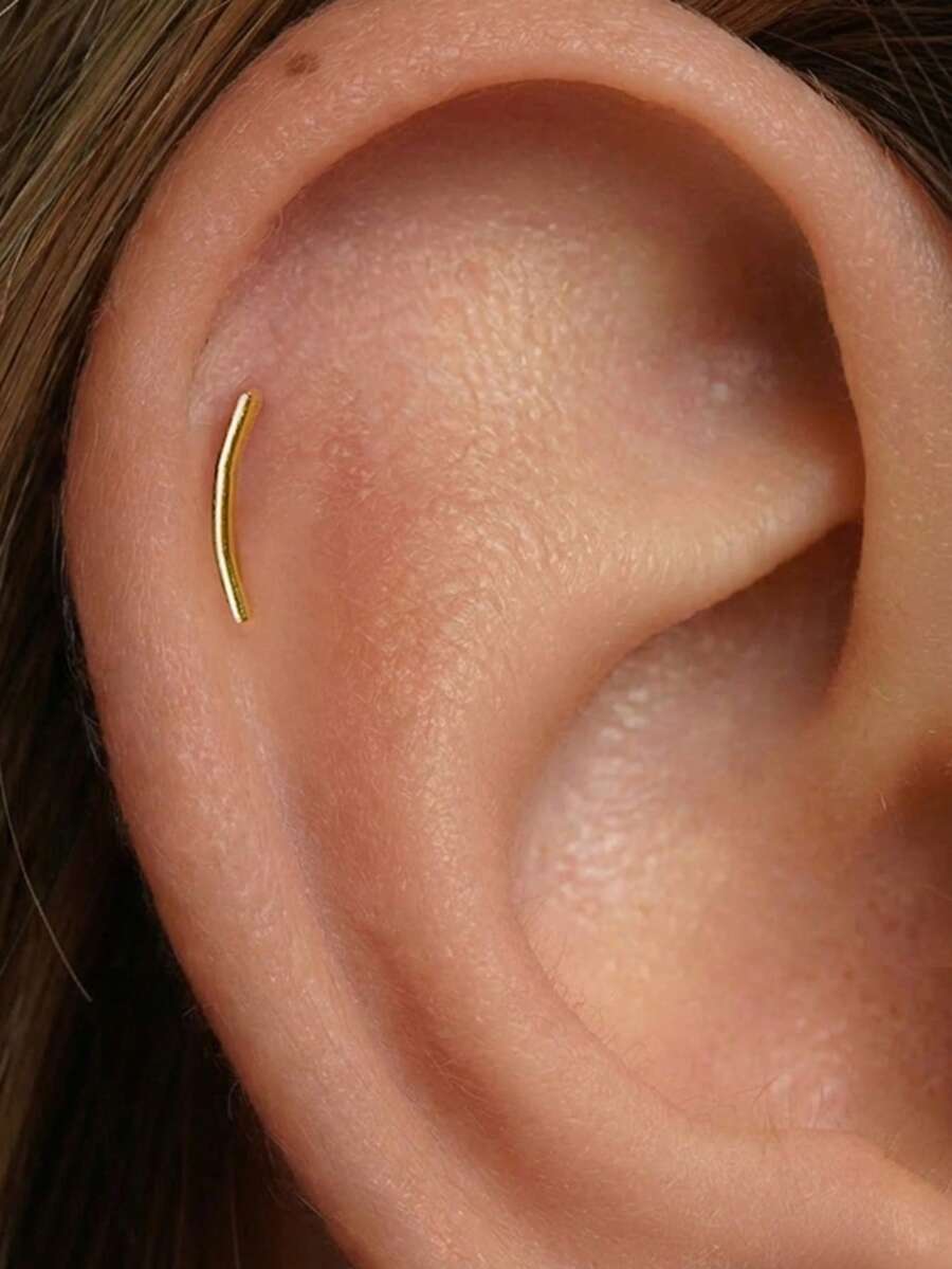 1pc 16G Tiny Push Pin Labret Two Stone Flat Back Earring Tragus Stud Flat Back Stud Helix Stud Cartilage Nose Stud