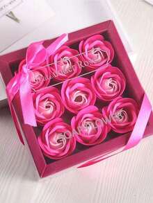 1 Pack, Rose Soap Flower Gift Valentine's Day Gift For Girlfriend Wedding Gift Simulation Soap Flower Box Set Creative Gifts - Multicolor - View 15