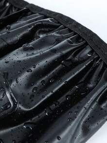 1 Pair Unisex Black Thick Sole High-Top Waterproof Shoe Covers, Anti-Slip & Durable For Rainy Days Insulation,Galentines,Puppy,Carnival,Party Decorations