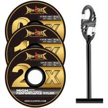 Bait Rigging - 3條透明尼龍前導線,附前導線桿 + 0X1X2X - 55碼 - 查看 2