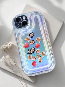 Customized Photo Phone Case, Customized Acrylic Panel, Swinging Phone Case, Heart-Shaped Acrylic Board, Valentine's Day Gift, Women's Gift, Couple Photo Customization, Children's Photo Customization, Family Portrait Customization, Birthday Gift, Couple Gift, Friend & Family Gift, Party Favor, Commemorative Gift