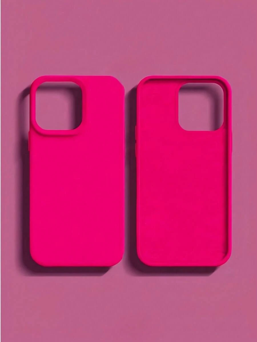 1个极简主义2.0加厚液态硅胶手机壳,兼容 17 Pro Max、16 Pro Max、17 Pro、16 Pro、15、14、13 Pro Max,全覆盖保护套 - 玫紅色 - 查看 1