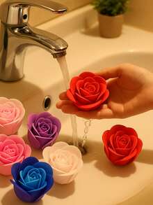 1 Pack, Rose Soap Flower Gift Valentine's Day Gift For Girlfriend Wedding Gift Simulation Soap Flower Box Set Creative Gifts - Multicolor - View 7