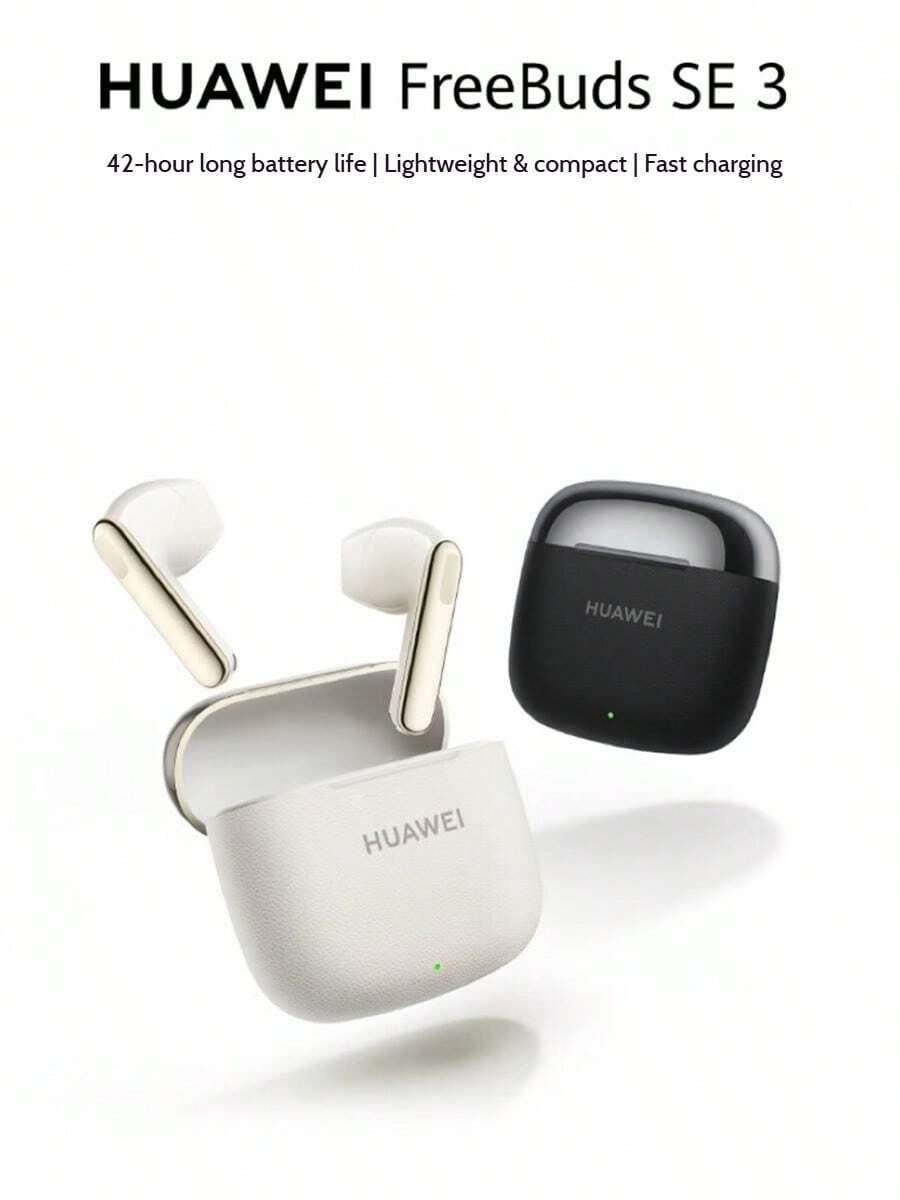 Huawei Los auriculares inalámbricos Bluetooth FreeBuds SE 3 son ligeros y compactos, con batería de larga duración, conexión fiable, fácil manejo y carga rápida. Además, son resistentes al agua y al polvo con certificación IP54. - Dorado - Ver 1