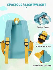 Mini Backpack, Cute Women's Backpack, Compact & Fashionable Backpack For Women, Lightweight Casual Minimalist Classic Backpack, Suitable For Girls, Ladies, College Students, Stylish Color Block Design, Fits 12-Inch Tablet/Laptop, Suitable For Office, University, Work, Business, Commuting, Outdoor, Travel, Lightweight & Padded Adorable Mini Handbag For Women - Multicolor - View 7