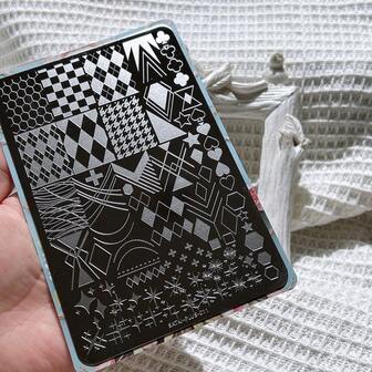 High Quality Nail Art Stamping Plates, Beginner Friendly Nail Decoration Templates, French Line Grid Pattern Nail Stamping Plates, Nail Polish Gel Printing Plates